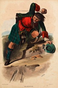 A Lithograph of a Member of the Scottish Clan of MacKenzie by R. R. McIan